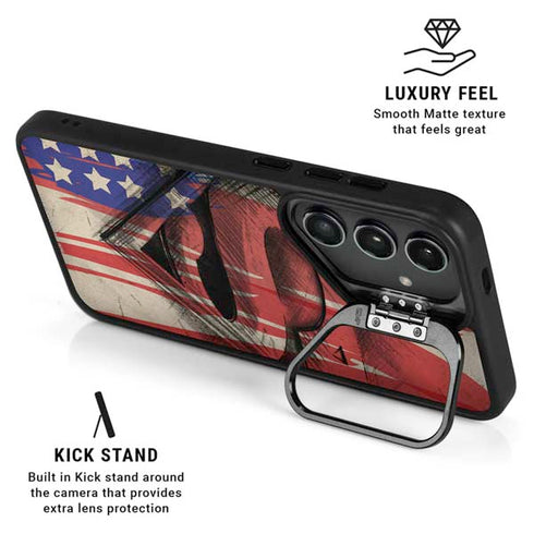 DC Comics Superman Crest Galaxy S25 Kickstand Case